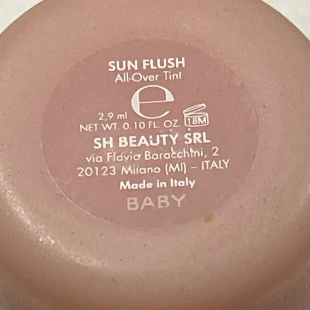 SIMIHAZE BEAUTY SUN FLUSH ALL OVER FACE TINT LIQUID BLUSH BABY PINK 03 USED